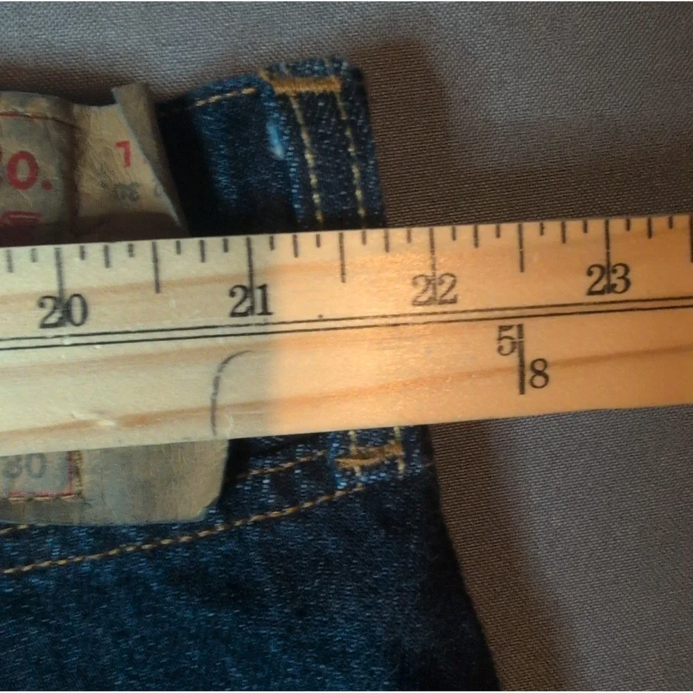 Levi 501 Mens Button Fly Jeans 42x30 Dark Wash Straight Fit Blue 00501-0115